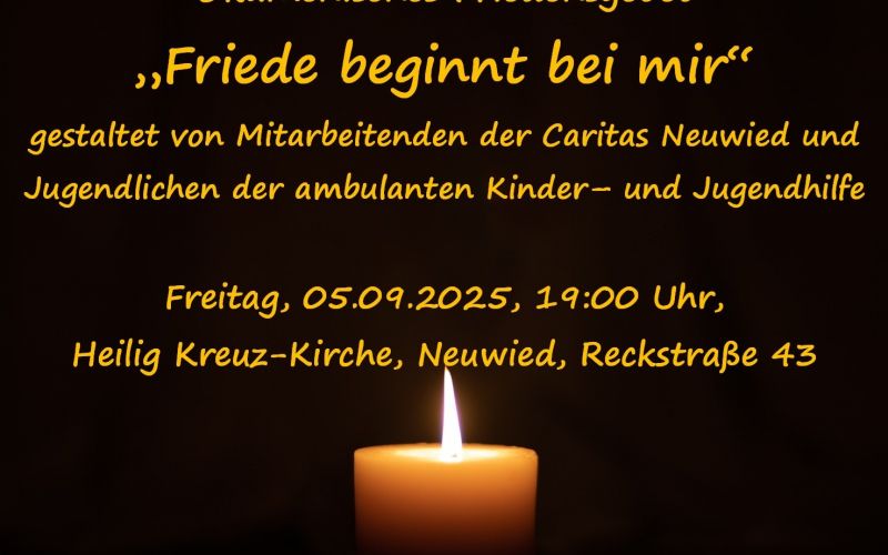 Ökumenisches Friedensgebet am 05.09.2025