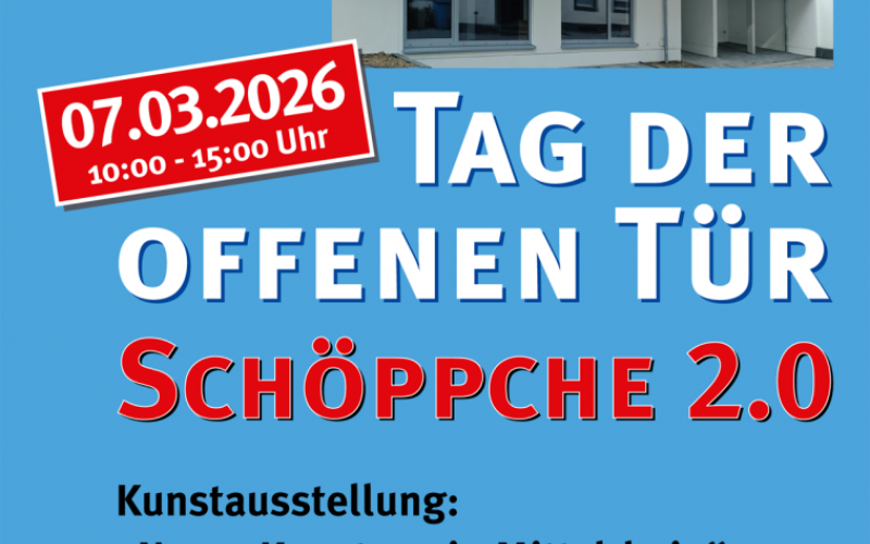 Tag der offenen Tür - Schöppche 2.0 am 07.03.2026 von 10:00 - 15:00 Uhr